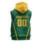 Custom South Africa Cricket Sleeveless Hoodie SA Protea Woza Nawe - African Pride