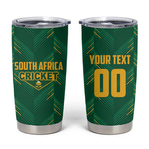 Custom South Africa Cricket Tumbler Cup SA Protea Woza Nawe