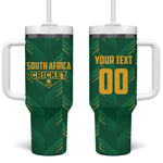 Custom South Africa Cricket Tumbler With Handle SA Protea Woza Nawe