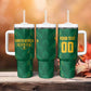 Custom South Africa Cricket Tumbler With Handle SA Protea Woza Nawe