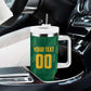 Custom South Africa Cricket Tumbler With Handle SA Protea Woza Nawe