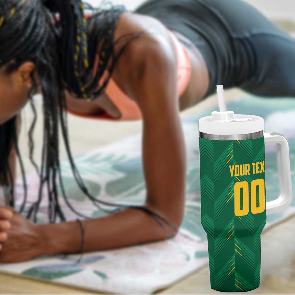 Custom South Africa Cricket Tumbler With Handle SA Protea Woza Nawe