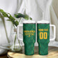 Custom South Africa Cricket Tumbler With Handle SA Protea Woza Nawe