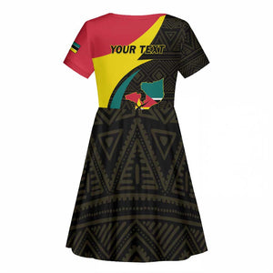 Mozambique Independence Day Kid Short Sleeve Dress Muzambhiki 1975 Anniversary