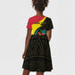 Mozambique Independence Day Kid Short Sleeve Dress Muzambhiki 1975 Anniversary