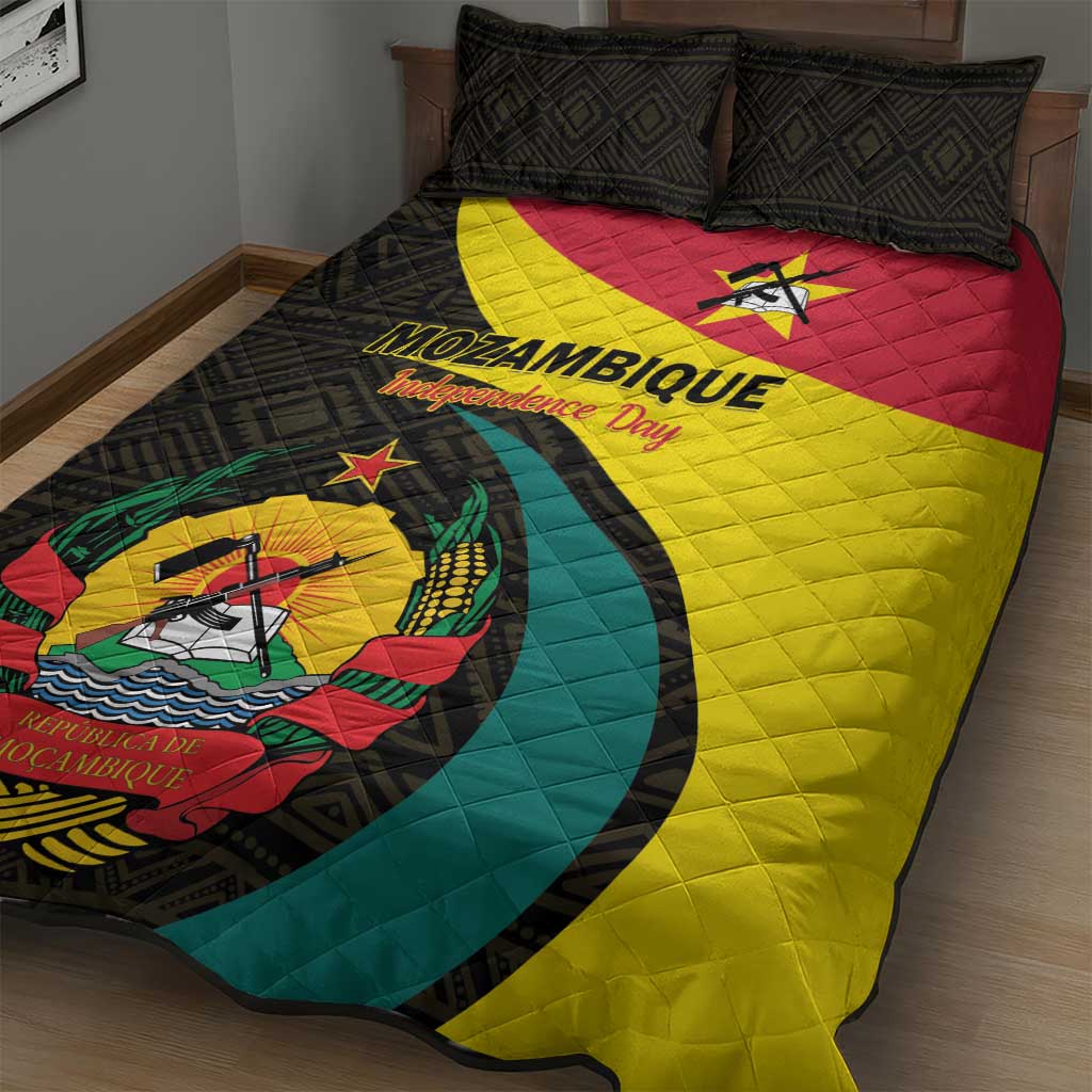 Mozambique Independence Day Quilt Bed Set Muzambhiki 1975 Anniversary