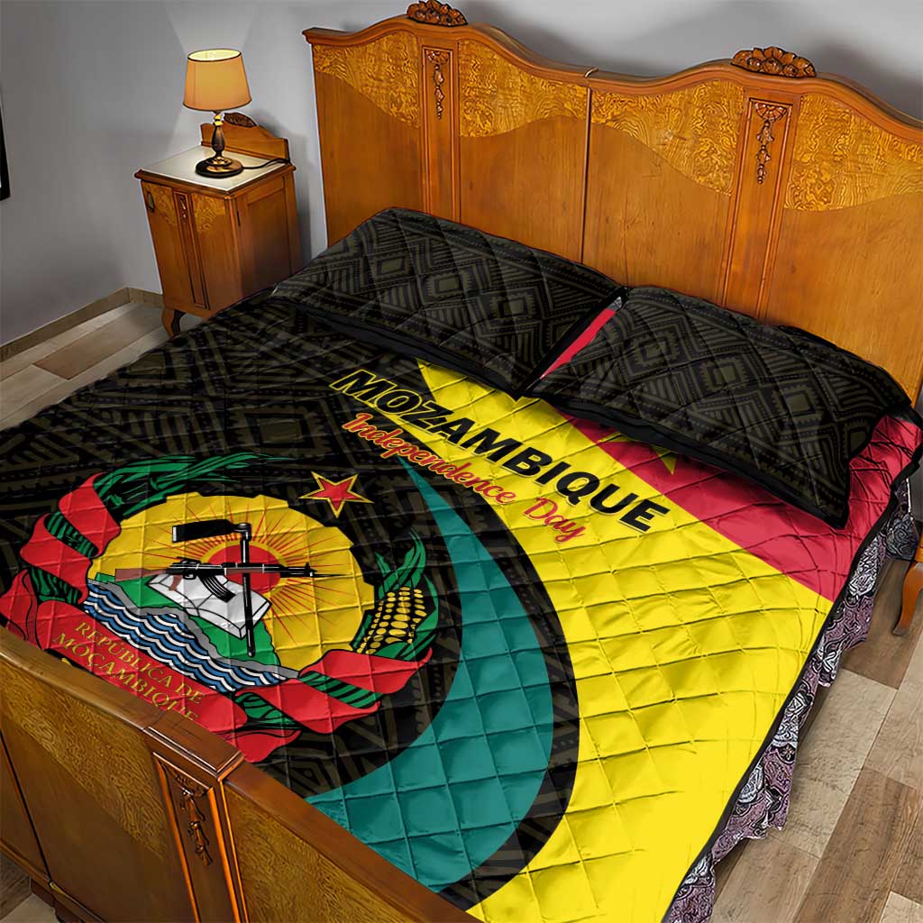 Mozambique Independence Day Quilt Bed Set Muzambhiki 1975 Anniversary