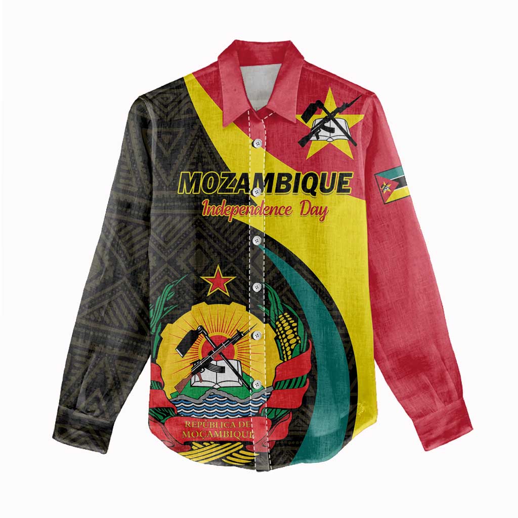 Mozambique Independence Day Women Casual Shirt Muzambhiki 1975 Anniversary LT01