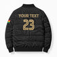 Custom Football 2026 Ghana Bomber Puffer Jacket Black Stars Rise