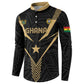 Custom Football 2026 Ghana Button Sweatshirt Black Stars Rise