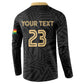 Custom Football 2026 Ghana Button Sweatshirt Black Stars Rise