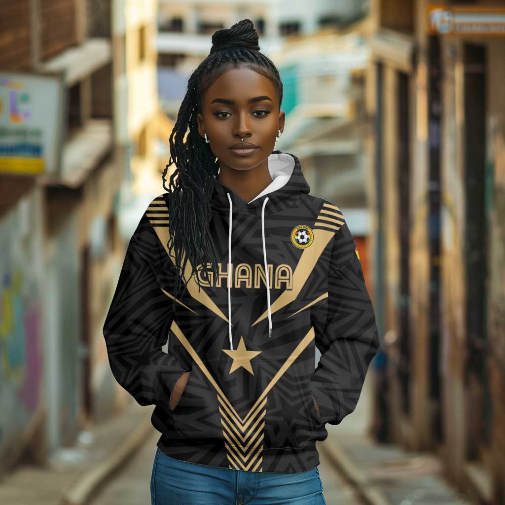 Custom Football 2026 Ghana Hoodie Black Stars Rise