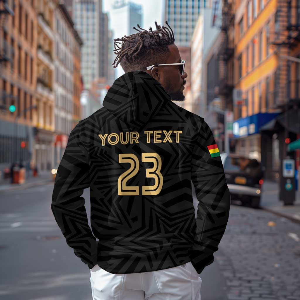 Custom Football 2026 Ghana Hoodie Black Stars Rise