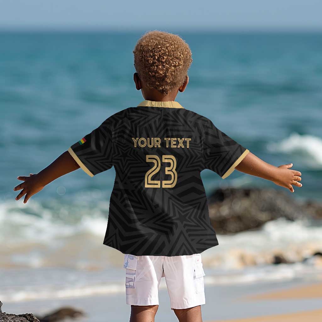 Custom Football 2026 Ghana Kid Hawaiian Shirt Black Stars Rise