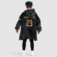 Custom Football 2026 Ghana Kid Wearable Blanket Hoodie Black Stars Rise