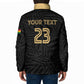 Custom Football 2026 Ghana Padded Jacket Black Stars Rise