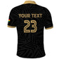 Custom Football 2026 Ghana Polo Shirt Black Stars Rise