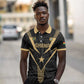 Custom Football 2026 Ghana Polo Shirt Black Stars Rise