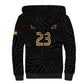 Custom Football 2026 Ghana Sherpa Hoodie Black Stars Rise