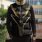 Custom Football 2026 Ghana Sleeveless Puffer Jacket Black Stars Rise