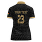 Custom Football 2026 Ghana Women Polo Shirt Black Stars Rise
