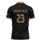 Custom Football 2026 Ghana Zipper Polo Shirt Black Stars Rise