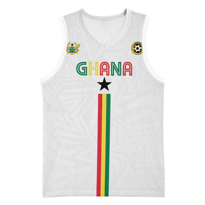 Custom Football 2026 Ghana Basketball Jersey Black Stars Go Glory
