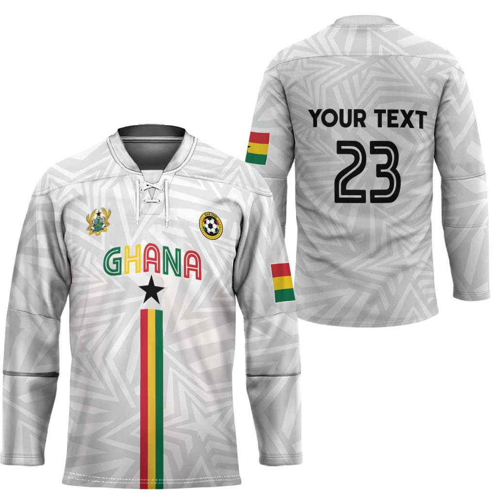 Custom Football 2026 Ghana Hockey Jersey Black Stars Go Glory