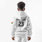 Custom Football 2026 Ghana Kid Hoodie Black Stars Go Glory