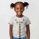 Custom Football 2026 Ghana Kid T shirt Black Stars Go Glory