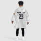 Custom Football 2026 Ghana Kid Wearable Blanket Hoodie Black Stars Go Glory