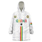 Custom Football 2026 Ghana Kid Wearable Blanket Hoodie Black Stars Go Glory
