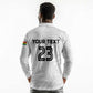 Custom Football 2026 Ghana Long Sleeve Polo Shirt Black Stars Go Glory