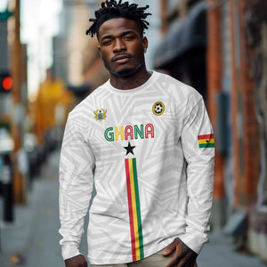 Custom Football 2026 Ghana Long Sleeve Shirt Black Stars Go Glory