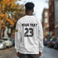 Custom Football 2026 Ghana Long Sleeve Shirt Black Stars Go Glory