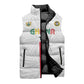 Custom Football 2026 Ghana Sleeveless Puffer Jacket Black Stars Go Glory