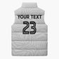 Custom Football 2026 Ghana Sleeveless Puffer Jacket Black Stars Go Glory