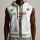Custom Football 2026 Ghana Sleeveless Zip Hoodie Black Stars Go Glory