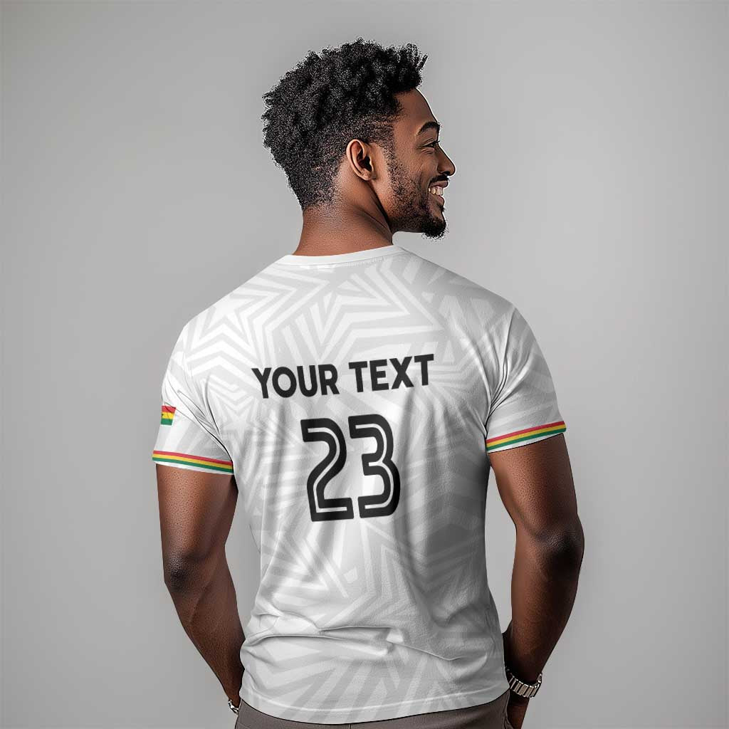 Custom Football 2026 Ghana T shirt Black Stars Go Glory