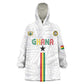 Custom Football 2026 Ghana Wearable Blanket Hoodie Black Stars Go Glory