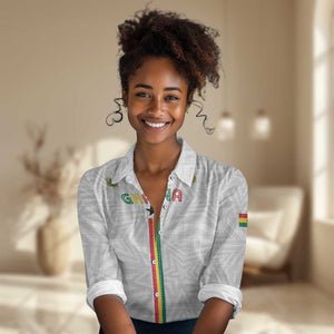 Custom Football 2026 Ghana Women Casual Shirt Black Stars Go Glory