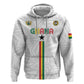 Custom Football 2026 Ghana Zip Hoodie Black Stars Go Glory