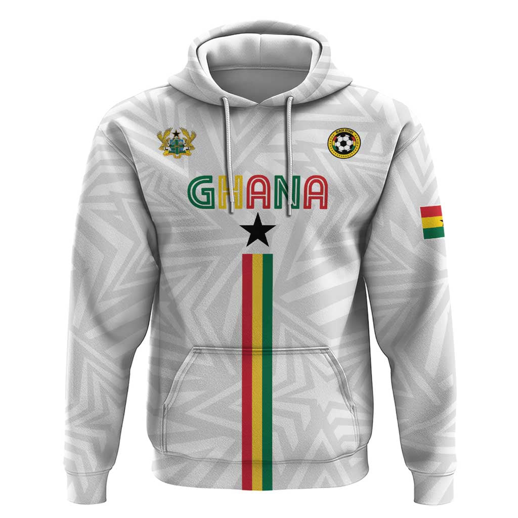 Custom Football 2026 Ghana Zip Hoodie Black Stars Go Glory