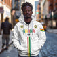Custom Football 2026 Ghana Zip Hoodie Black Stars Go Glory
