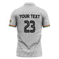 Custom Football 2026 Ghana Zipper Polo Shirt Black Stars Go Glory