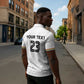 Custom Football 2026 Ghana Zipper Polo Shirt Black Stars Go Glory
