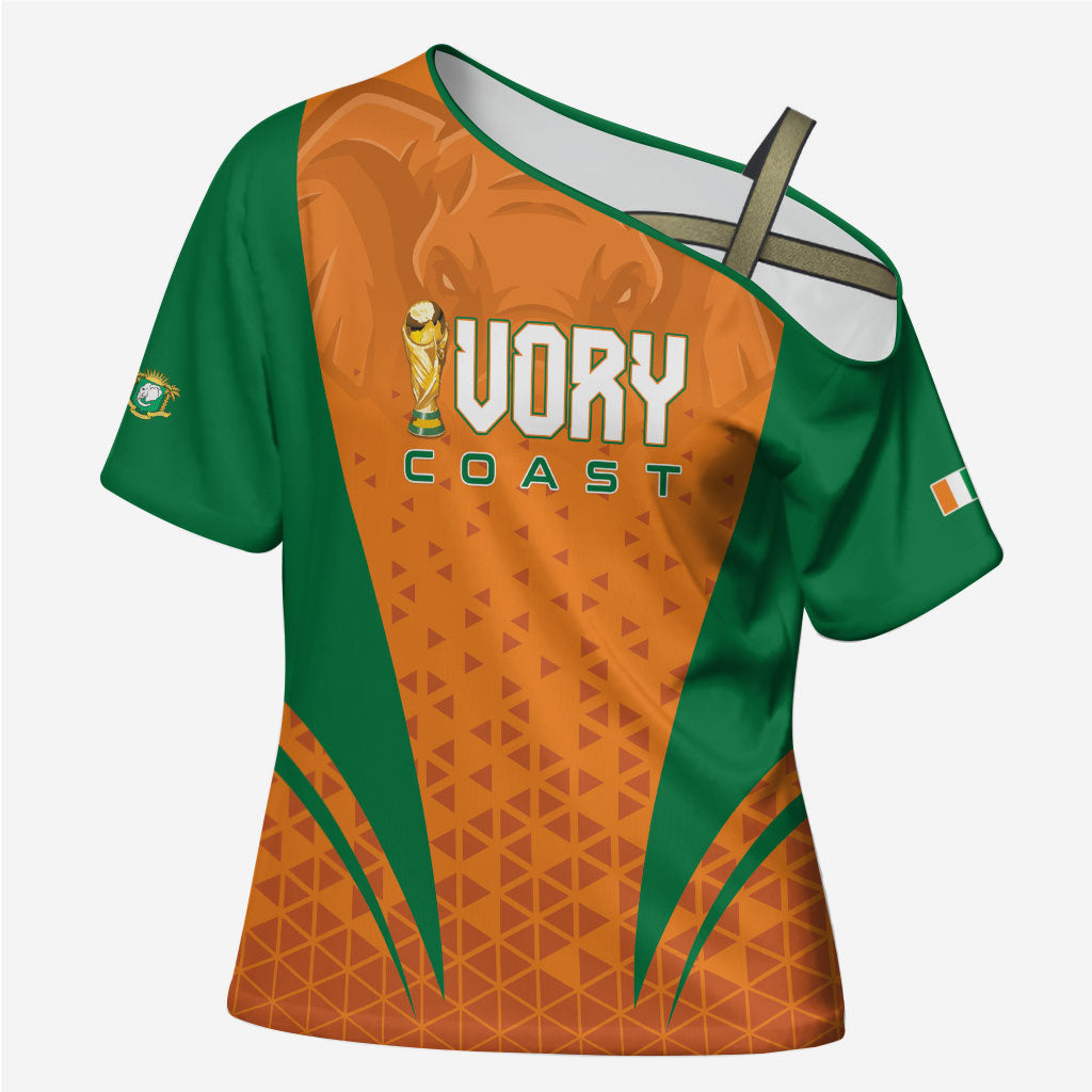 Custom Ivory Coast 2026 World Football Cross Shoulder Shirt Elephants Go Champions