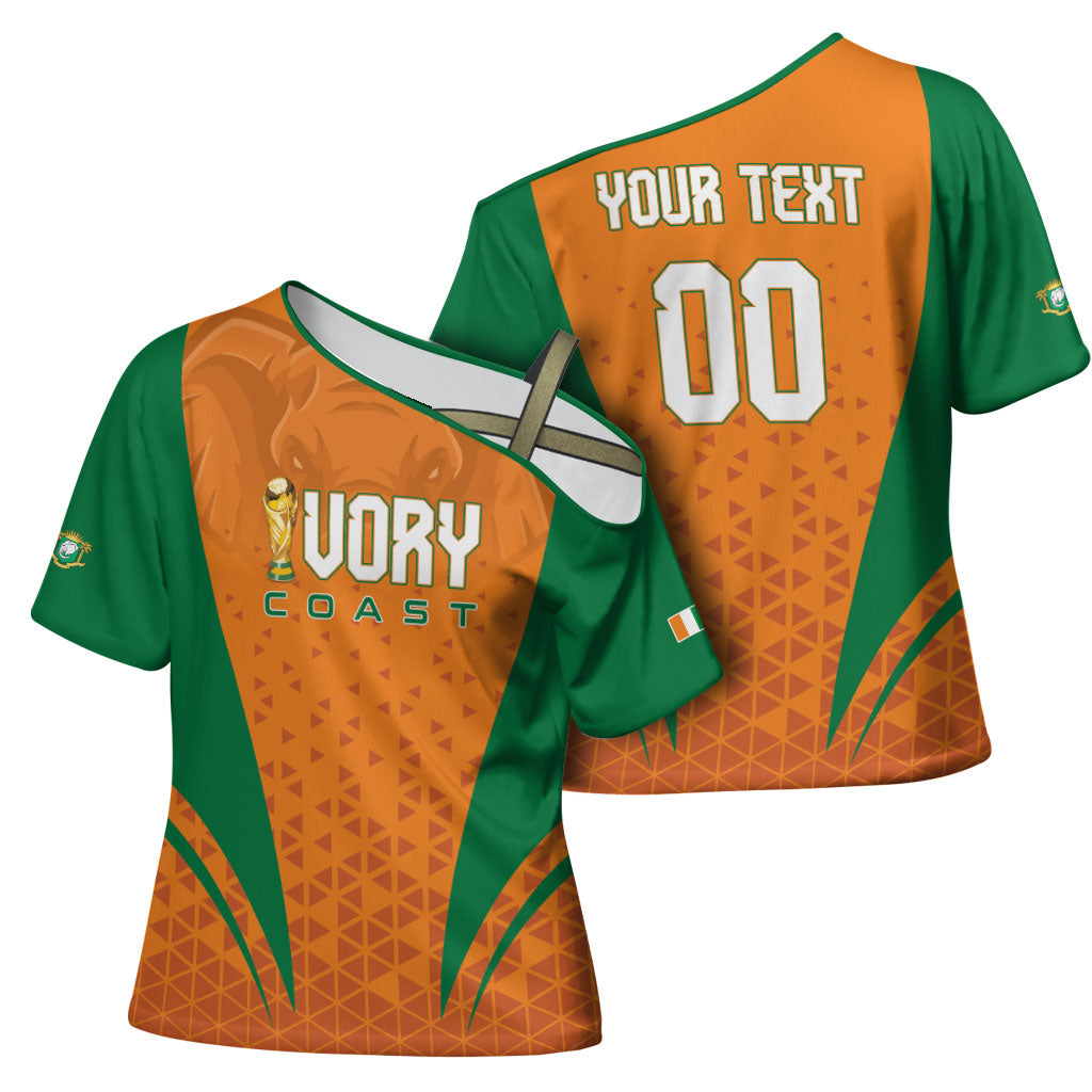 Custom Ivory Coast 2026 World Football Cross Shoulder Shirt Elephants Go Champions