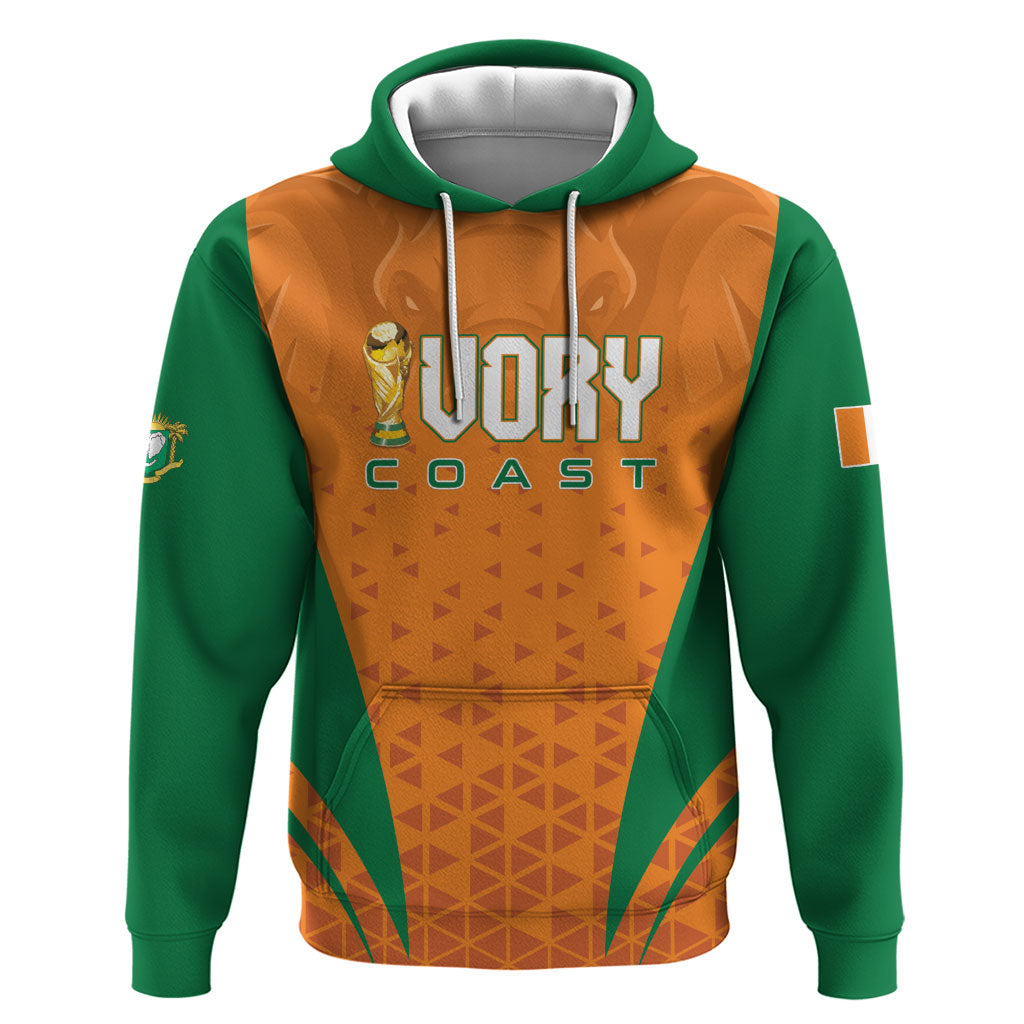 Custom Ivory Coast 2026 World Football Hoodie Elephants Go Champions