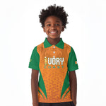 Custom Ivory Coast 2026 World Football Kid Polo Shirt Elephants Go Champions